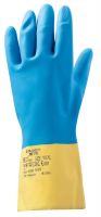Перчатки химические неопреновые желто-голубые, размер XXL JETA SAFETY JNE711/XXL