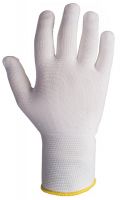 Перчатки легкие белые бесшовные из полиэфирных волокон, размер L JETA SAFETY JS011p-L