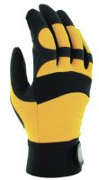 Перчатки защитные трикотажные с ладонной стороны из иск.кожи от вибрации, XL JETA SAFETY JAV01-10/XL