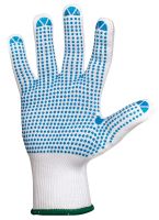 Трикотажные перчатки из полиэстеровой пряжи c точечным ПВХ покрытием, размер L JETA SAFETY JD021-L