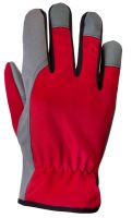 Перчатки рабочие трикотажные с утепленной подкладкой Winter Motor, цвет красный/серый, размер L JETA SAFETY JLE625-9/L
