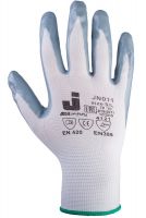 Перчатки серые из полиэфирной пряжи c нитриловым покрытием, размер XL JETA SAFETY JN011-XL