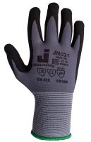 Перчатки серые с микронитриловым покрытием, размер XL JETA SAFETY JN031/XL