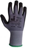 Перчатки серые с микронитриловым покрытием, размер L JETA SAFETY JN031-L