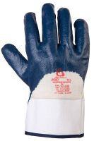 Перчатки синие c нитр.покр.на 3/4, хлоп.подкладкой, размер XL JETA SAFETY JN067/XL