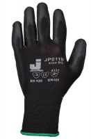 Перчатки черные с полиуретановым покрытием, размер L JETA SAFETY JP011b-L