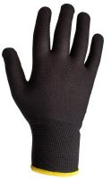Перчатки легкие черные бесшовные из полиэфирный волокон, размер M JETA SAFETY JS011pb-M