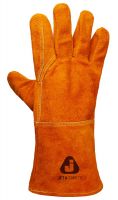 Перчатки сварщика с крагой, цвет желтый JETA SAFETY JWK201-XL